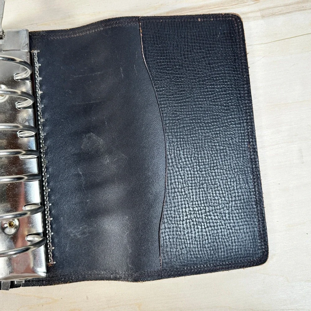 Two Vintage Jeppesen‎ Leather Binders 7 Ring Airway Manuals Top Grain Inserts